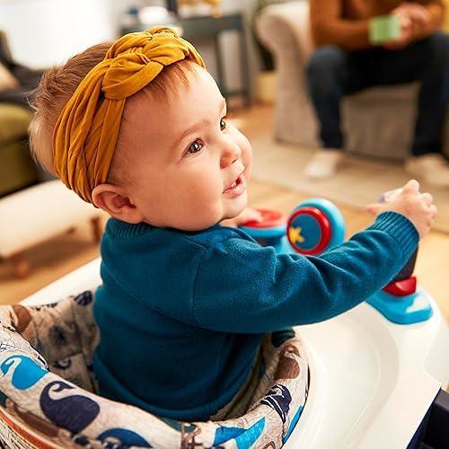 Safety 1st Ready, Set, Walk Dx Developmental Baby Walker with Wheels, Baby Toys, Nantucket - Jamouz