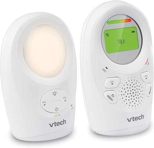 VTech DM1211 DM1211 Digital Audio Baby Monitor with Enhanced Range (1 Parent Unit) White - Jamouz