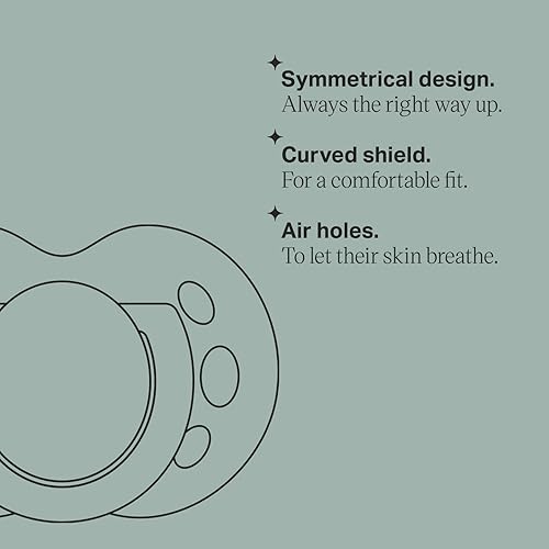 Tommee Tippee Fun Pacifier, 18-36 Months, 6 Pack with a Symmetrical, BPA Free Silicone Nipple - Jamouz