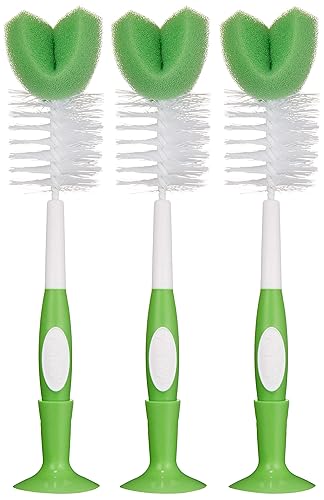 Brand - Mama Bear Bottle Brush (Pack of 3), White - Jamouz