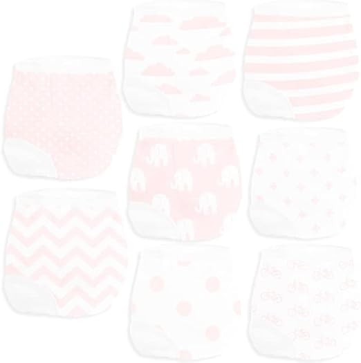 BaeBae Goods Potty Training Underwear for Girls 8 Piece, Absorbent Cotton Baby Toddler Training Pants 12M 2T 3T 4T 5T - Jamouz