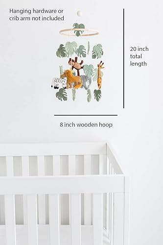 Jungle Animals Baby Mobile, Room Decor, Safari Theme Nursery, Wild Animals Decoration - Jamouz