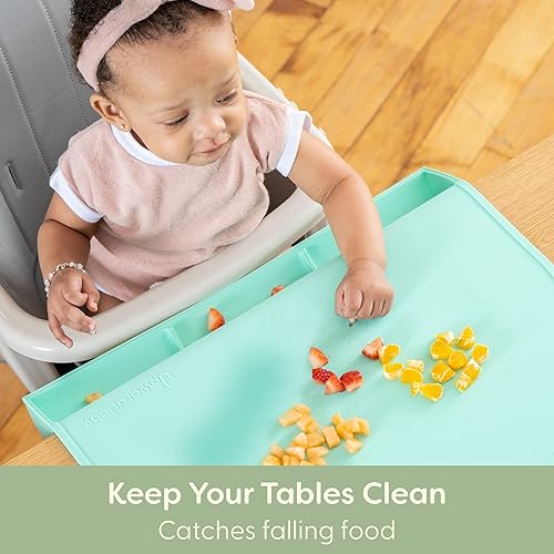 UpwardBaby Silicone Placemats for Baby & Toddler Feeding - Non-Slip Silicone Surface for Restaurants - Baby Must Haves - Toddler Travel Essential - Jamouz