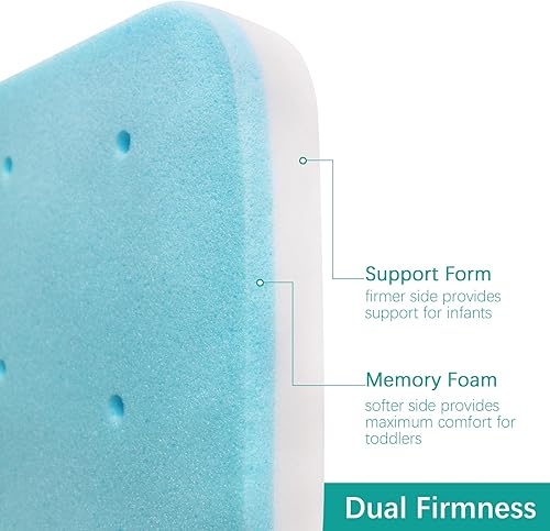 Bassinet Mattress Pad 24 x 42 Compatible with Lotus Travel Crib, Waterproof Breathable Soft Baby Foam with Removable Zippered Cover - Jamouz