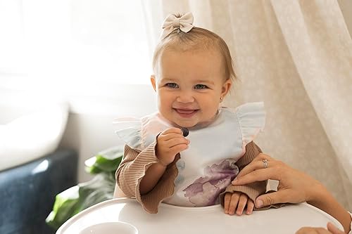 Tiny Twinkle Mess Proof Baby Bib - Waterproof Toddler and Baby Apron Bib - Machine Washable - PFAS and BPA Free - Jamouz