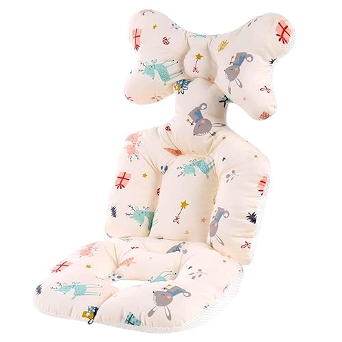 Baby Seat Pad Stroller Liner Universal 3D Air Mesh Breathable Car High Chair Cushion for Infant Soft Padding,Baby Carrier,Pram Non Slip Cushion for Baby Kid Toddler Infants (Fox Deer) - Jamouz