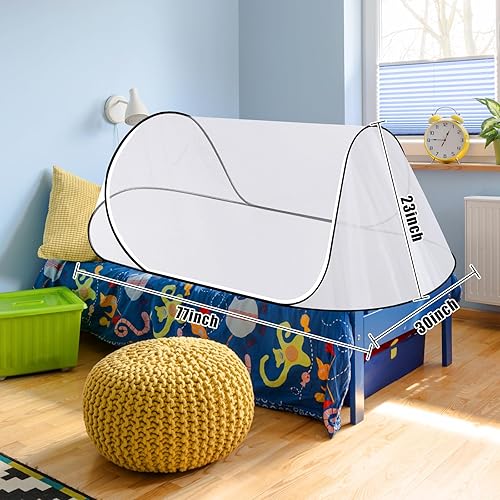 77 * 30 * 23 Inch Large Pop Up Mosquito Tent, Portable Foldable Mosquito Net for Bed Camping Travel Patio - Jamouz