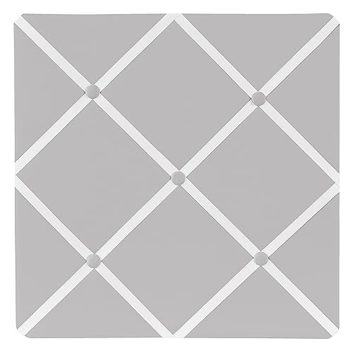 Solid Grey Fabric Memory/Memo Photo Bulletin Board - Jamouz