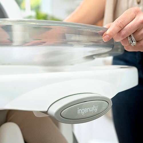 Ingenuity Full Course 6-in-1 High Chair - Baby to 5 Years Old, 6 Convertible Modes, 2 Dishwasher Safe Trays - Astro, 13108 - Jamouz