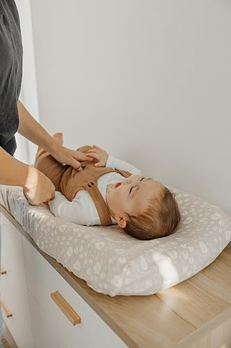 Copper Pearl Premium Knit Changing Pad Cover Soft, Stylish, and Universal Fit for All Standard Diaper Changing Pads, Trendy Design Changing Pad Covers, Briar - Jamouz