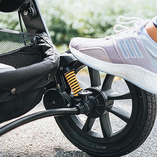 Chicco Activ3 Jogging Stroller Travel System, Includes Chicco KeyFit 30 Infant Car Seat with Base, Lightweight Aluminum Frame, Stroller and Car Seat Combo, Baby Travel Gear | Solar/Grey - Jamouz