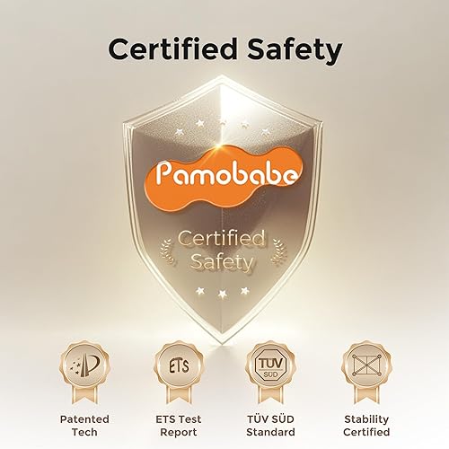 Pamo Babe 3-in-1 Baby Playard, Basic Magic Fold Nursery Center with Zip Door & Changing Table, One Second to Set Play Yard - Jamouz