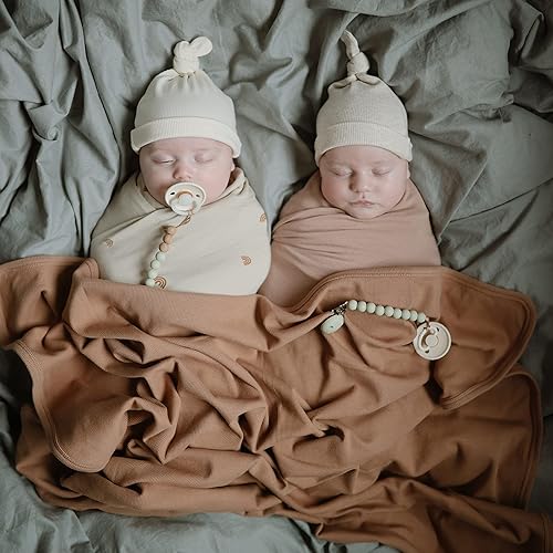 mushie 100% Silicone Baby Pacifier Clip BPA Free | Eva (Mauve) - Jamouz