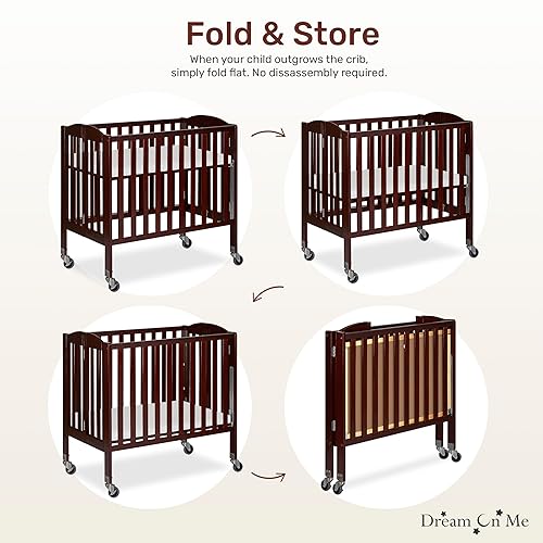 3-in-1 Folding Portable Crib, Natural, Large - Jamouz