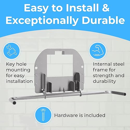 Koala Kare Surface-Mounted Horizontal Baby Changing Station with Stainless Steel Veneer, Model KB300-01SS (Grey) - Jamouz