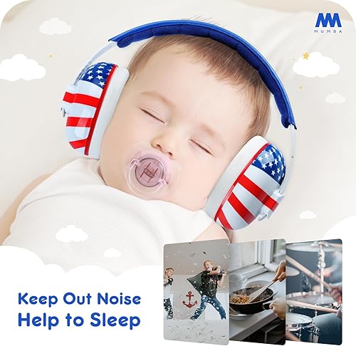 Mumba Baby Ear Protection Noise Cancelling Headphones for Babies and Toddlers Baby Earmuffs - Ages 3-24+ Months - Jamouz