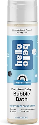 Hello Bello Nighttime Bubble Bath, Gentle Hypoallergenic Formula for Babies and Kids, Vegan and Cruelty-Free, Sleep Sweet Scented, 10 fl oz - Jamouz