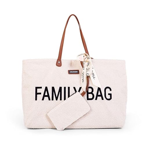 Childhome Family Bag, Baby Diaper Bag, Hospital Bag, Large Diaper Bag Tote for Baby Essential, Magnetic Closure Tote Bag - Jamouz