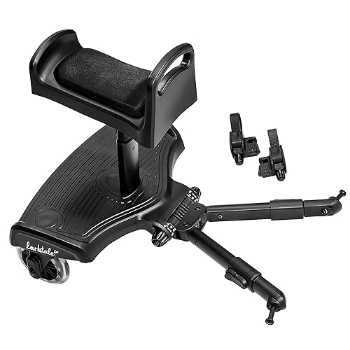 Larktale 2-in-1 Ride-Along Stroller Board | Universal Stroller Board with Sitting and Standing Configurations | Extra Space for an Extra Kid on Your Stroller | Fits Most Single and Double Strollers - Jamouz