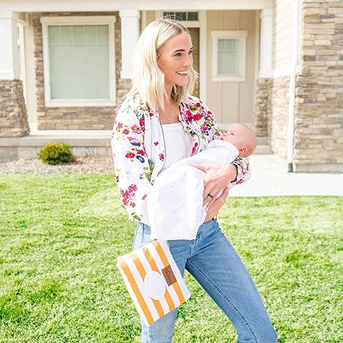 Bumco Diaper Clutch Bag - Mini Diaper Cream Spatula & Wipes Dispenser, BPA-Free Butt Spatula Baby Essentials - Jamouz