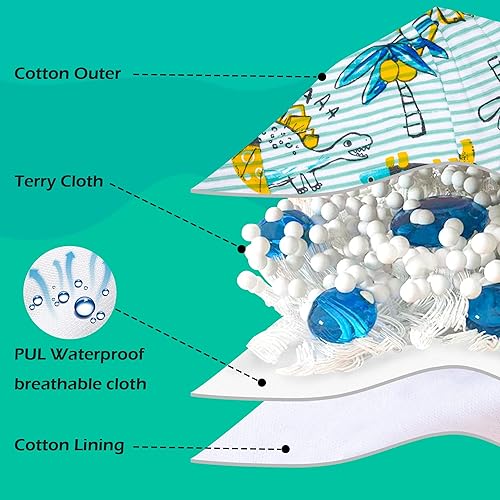 BIG ELEPHANT Toddler Training Pants, Soft Cotton Absorbent Training Underwear for Baby Boys & Girls - Jamouz