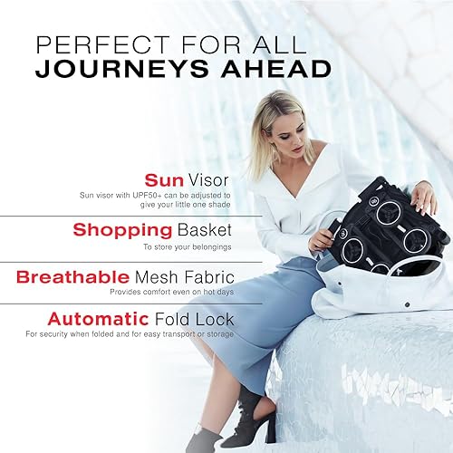 gb Pockit Air All Terrain Ultra Compact Lightweight Travel Stroller with Breathable Fabric in Velvet Black - Jamouz