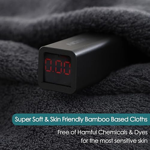 Wash Cloths 6 Pack, Reusable Makeup Remover Towel, 13x13 inch Large Washcloths for Face and Body, Super Soft and Skin Friendly Face Towel on Sensitive Skin, Easy to Rinse Grey Facial Cleaning Cloths - Jamouz