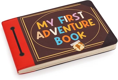 Urban Kiddy™ My First Adventure Book | Baby Photo Album | Soft Baby Book First Year Baby Album Gift Set for Newborn Toddler & Kids Baby Shower - Memory Album Holds 4x6 Photos - Jamouz