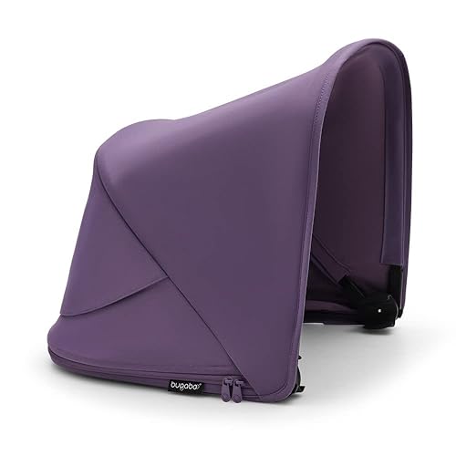 Bugaboo Fox 5 Sun Canopy Misty White with UPF 50 Sun Protection Treatment and Peekaboo Panel - Jamouz