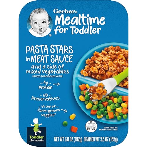 Gerber Mealtime for Toddler Mashed Potatoes & Gravy with Roasted Chicken & Carrots, 6.6 Ounce (Pack of 8) - Jamouz