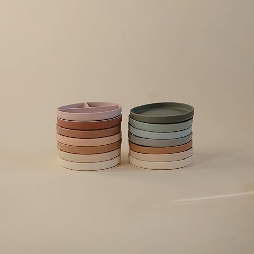 mushie Silicone Suction Plate | BPA-Free Non-Slip Design (Ivory) - Jamouz