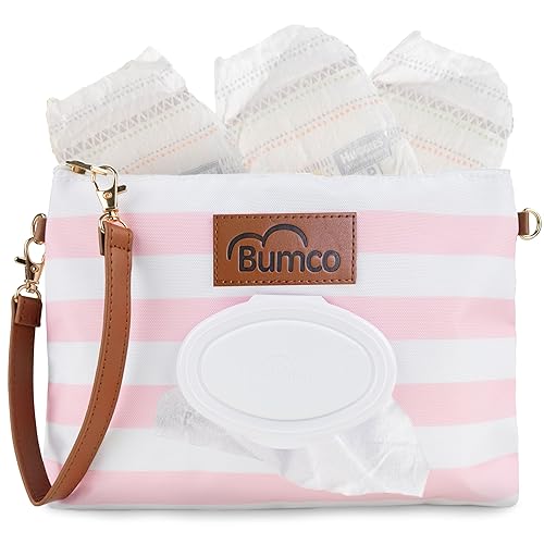 Bumco Diaper Clutch Bag - Mini Diaper Cream Spatula & Wipes Dispenser, BPA-Free Butt Spatula Baby Essentials - Jamouz