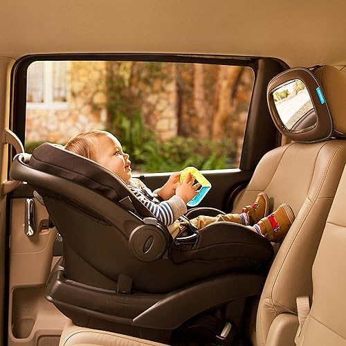 Munchkin® Brica® Baby in-Sight® Car Mirror, Crash Tested and Shatter Resistant, Dark Grey - Jamouz