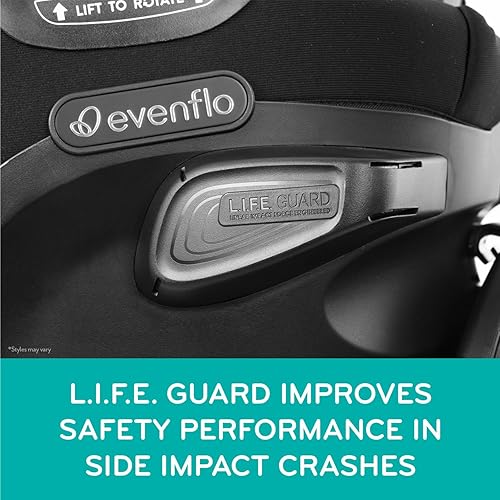 Evenflo Convertible Car Seat w/ 360 Degree Rotation & 3 Modes, Revolve360, Revere Gray - Jamouz