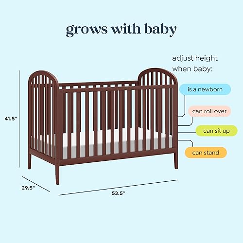 DaVinci, Beau 3-in-1 Convertible Crib in Light Sage, GREENGUARD Gold Certified - Jamouz