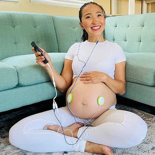 Premium Award-Winning Baby Bump Headphones; #1 Pregnancy Speakers to Play Music, Sound and Talk to Your Baby, Green - Jamouz
