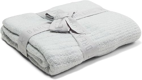 Barefoot Dreams CozyChic Lite Baby Receiving Blanket, Moonbeam, 30'x30' - Jamouz