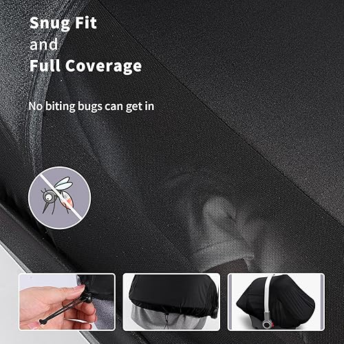 Stroller Sun Shade Cover Baby Car Seat Carrier Sunshade Pram Stroller Shade-Dark Shade Cut 96% UV Rays - Jamouz