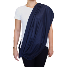 Nursing cover for breastfeeding grey infinity scarf wide breathable and soft full privacy coverage