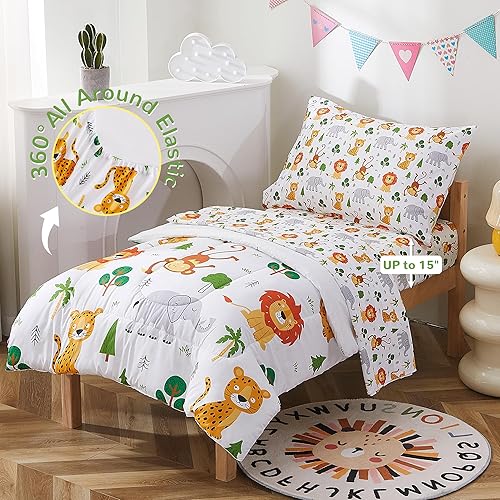 Viviland Boys Gamer Toddler Comforter Sets, Soft Toddler Bedding Set, Video Game Microfiber Toddler Bed Set - Jamouz