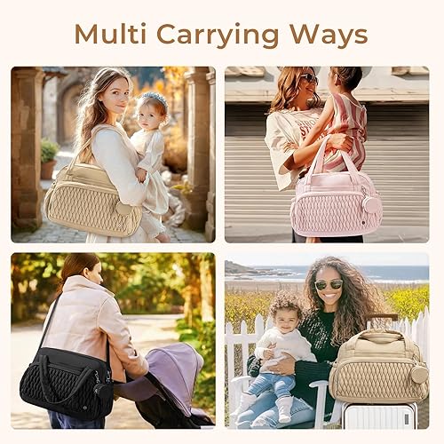 Telena Tote Diaper Bags, Travel Crossbody Large Capacity Hospital Bag for Women Labor Delivery with Pacifier Case - Jamouz