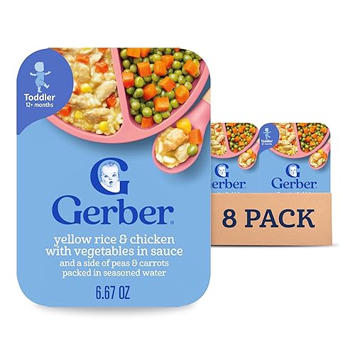 Gerber Mealtime for Toddler Mashed Potatoes & Gravy with Roasted Chicken & Carrots, 6.6 Ounce (Pack of 8) - Jamouz