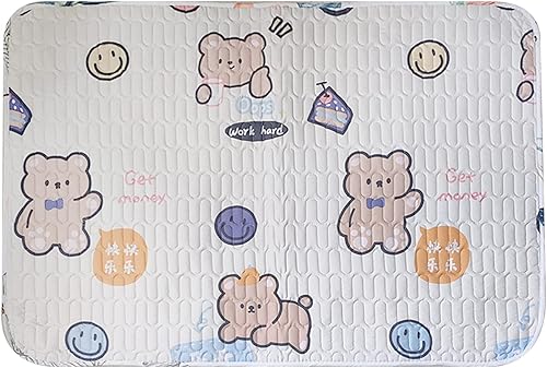AUNMAS Bed Pads, Reusable Washable Mattress Protector Baby Diaper Changing Pad Liners Baby Crib Mattress (Happy Bear M) - Jamouz