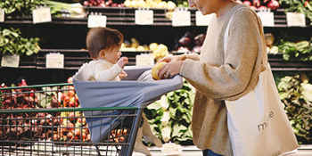 mushie multi use cover shopping cart