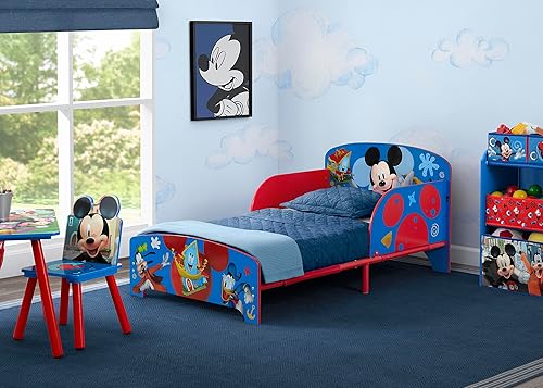 Delta Children - Nick Jr. PAW Patrol Wood and Metal Toddler Bed, Blue - Jamouz