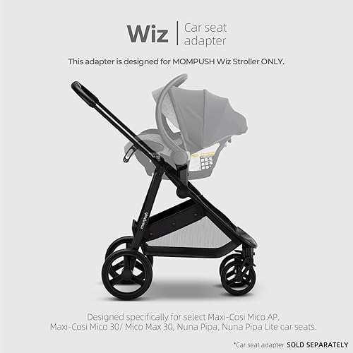 Mompush Wiz Stroller Car Seat Adapter, Connect Maxi-COSI and Nuna Specific Models Car Seat to Mompush Wiz Stroller Only - Jamouz
