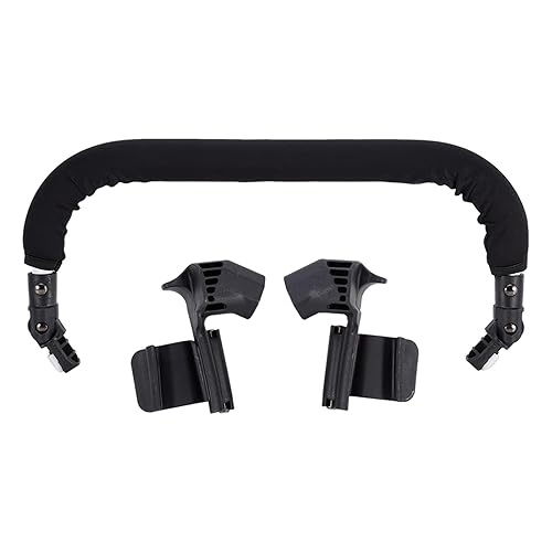 Baby Stroller Bumper Bar, Armrest Handle Crossbar, Premium PU Leather, Easy to Attach and Fold, Enhance Stroller Safety and Comfort - Jamouz