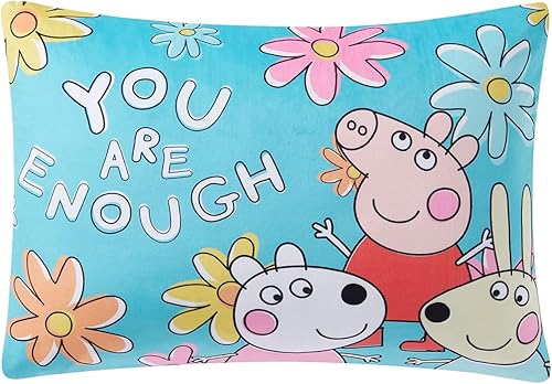 NORTHWEST Kids Reversible Pillow (w/Removeable Shell), 20 in x 30 in, Hello Kitty - Jamouz