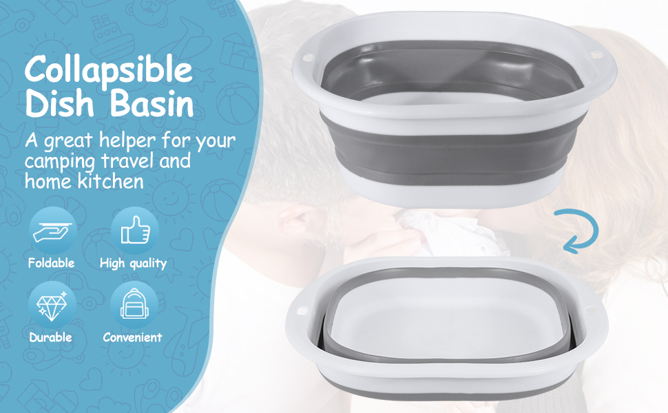 4.Vegetable washing basket Foldable vegetable washing basket