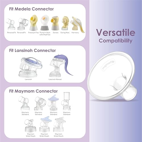 Maymom Pump Valve & MyFit 15mm Shield Compatible with Lansinoh Breast Pump Signature Pro/Smartpump/Manual Breast Pump. Replace Lansinoh Pump Valve. Not Original Lansinoh Pump Part - Jamouz